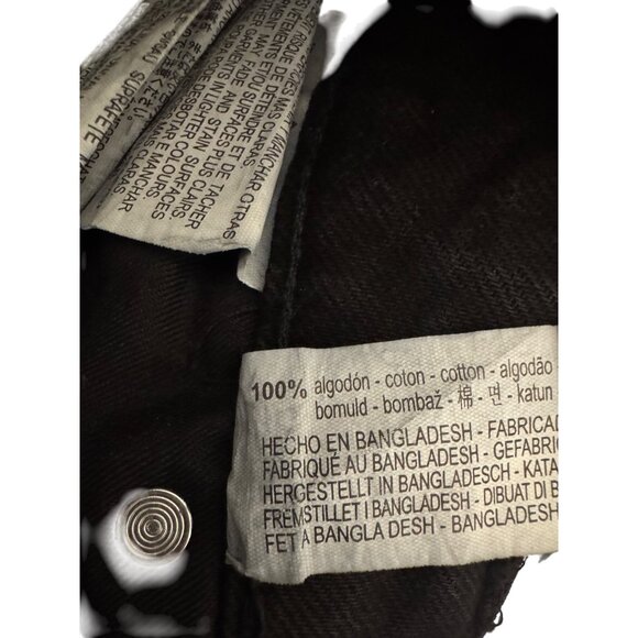 2/$30 ZARA Womens 4 Jet Black Distressed High Waisted Jeans Cotton Casual Style - Picture 15 of 16